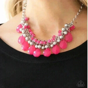 Trending Tropicana- Pink Necklace
